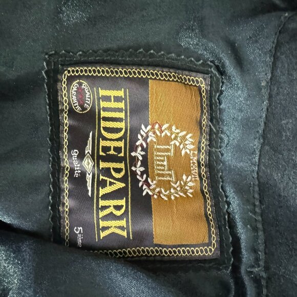 Vintage Hide Park Green Suede Leather Jacket Women's Small | Moto Biker - Picture 10 of 12